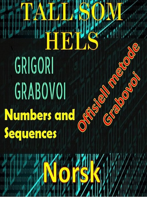 Title details for Tall som kurerer Gregori Grabovois offisielle metode by Edwin Pinto - Available